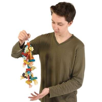 RADOST NA 2 TYČÍCH - Hračka pro všechny papoušky od ParrotPlanet.cz