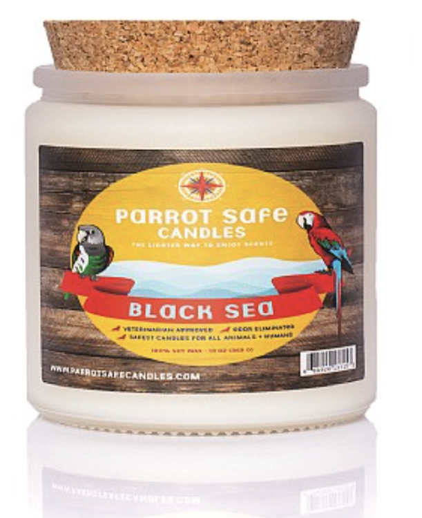 Parrot Safe Candles - Black Sea - Bezpečná vonná svíčka pro papoušky z Černého moře - vůně Cactus Flower &amp; Jade  od ParrotPlanet.cz