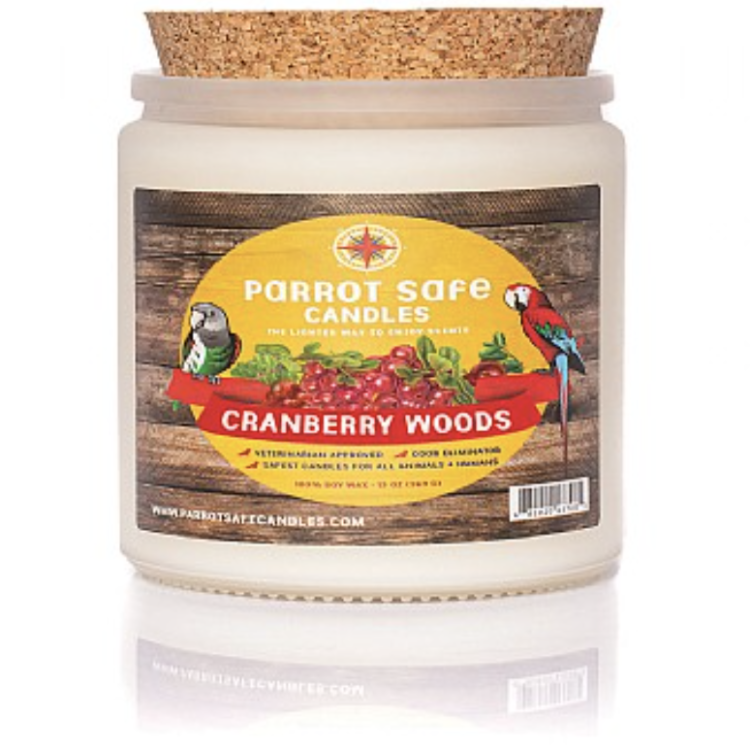 Parrot Safe Candles -CRANBERRY WOOD- Bezpečná vonná svíčka pro papoušky od ParrotPlanet.cz