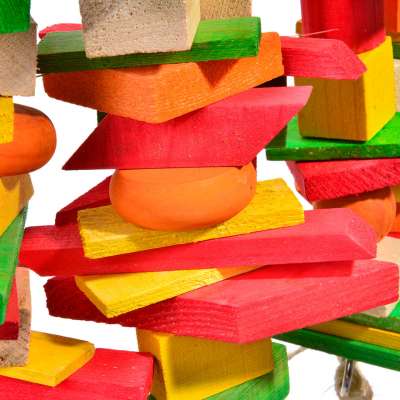 Jumbo Bamboo XL – velká bambusová hračka pro velké papoušky, cca 45 × 20 × 80 cm od ParrotPlanet.cz