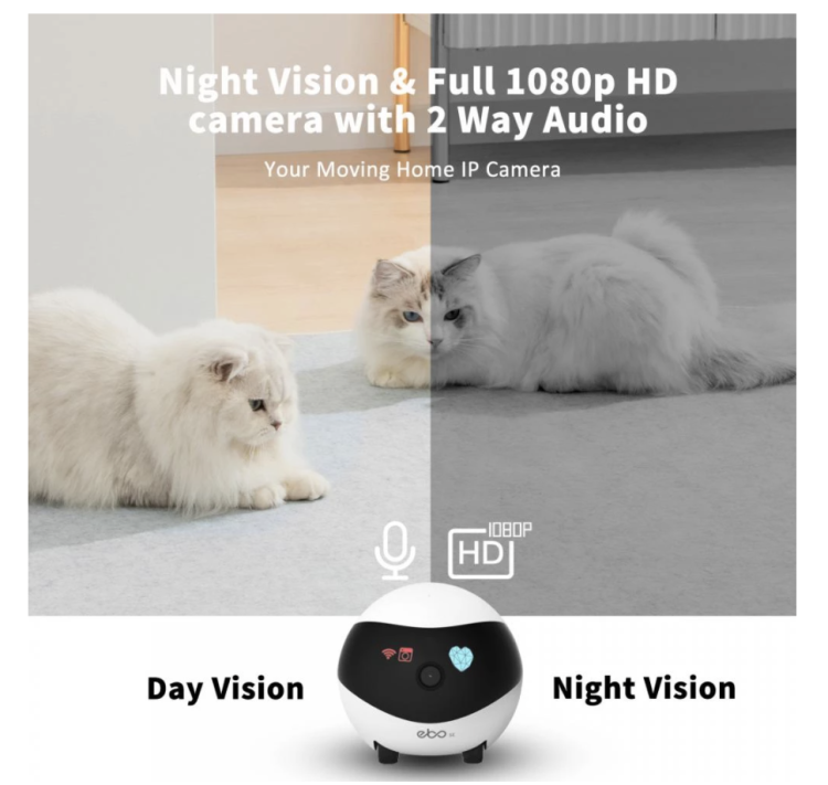 EBO SE – ovladatelná kamera pro sledování papoušků a jiných zvířat od ParrotPlanet.cz