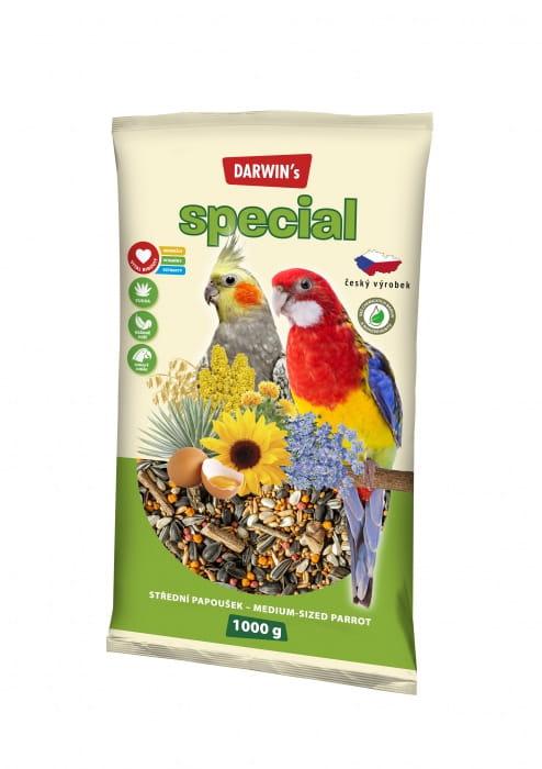 Nutrin Darwin's Special – krmivo pro střední papoušky – papoušci, nektární papoušci 1 kg od ParrotPlanet.cz