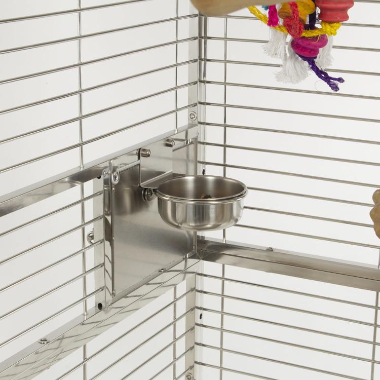 Klece pro papoušky Montana Arkansas I světlá Z NEREZOVÉ OCELI od ParrotPlanet.cz