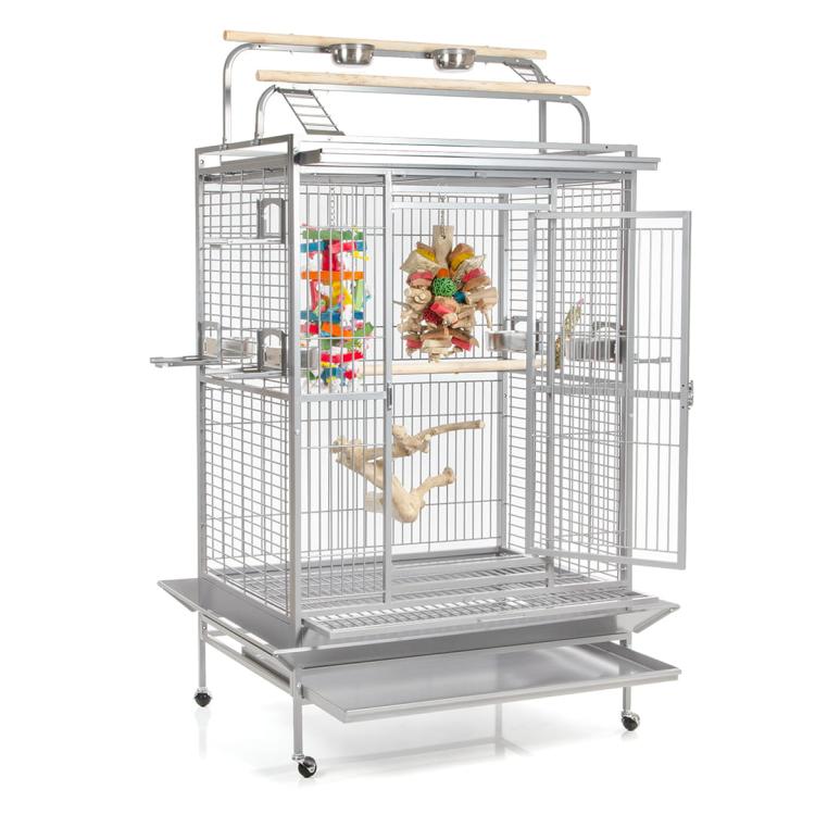 Klece pro papoušky Montana Castell Nova Play světlá od ParrotPlanet.cz