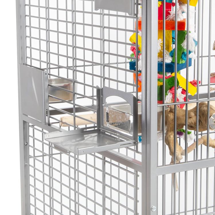 Klece pro papoušky Montana Castell Nova Play světlá od ParrotPlanet.cz