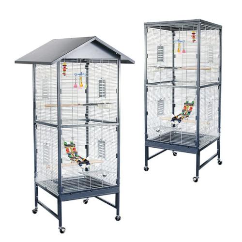 Klece pro papoušky Montana Villa Casa 60 tmavá/světlá od ParrotPlanet.cz