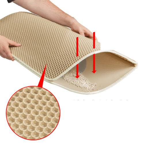 Magická dvouvrstvá podložka pod kočičí záchod | Canadian Cat | béžová od ParrotPlanet.cz