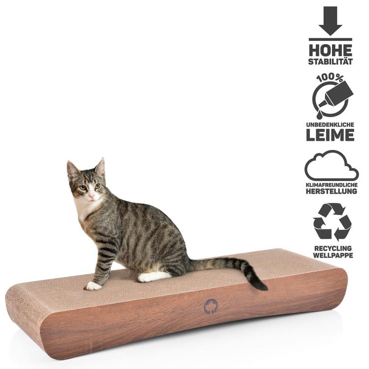 Jumbo Wave XXL | Škrabadlo pro KOČKY | Canadian Cat | ořech od ParrotPlanet.cz