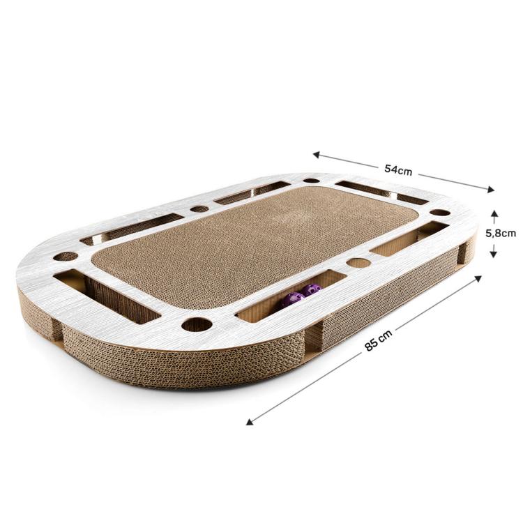 PlayPlate | Hřiště pro kočky se škrabadlem | Canadian Cat | světle šedá od ParrotPlanet.cz