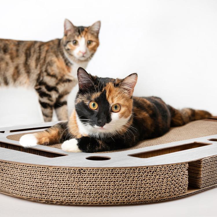 PlayPlate | Hřiště pro kočky se škrabadlem | Canadian Cat | světle šedá od ParrotPlanet.cz