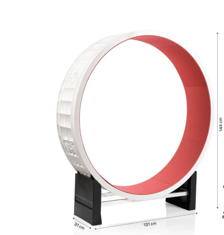 Běžecký pás pro kočky Canadian Cat Cat in Motion bílo-červený od ParrotPlanet.cz