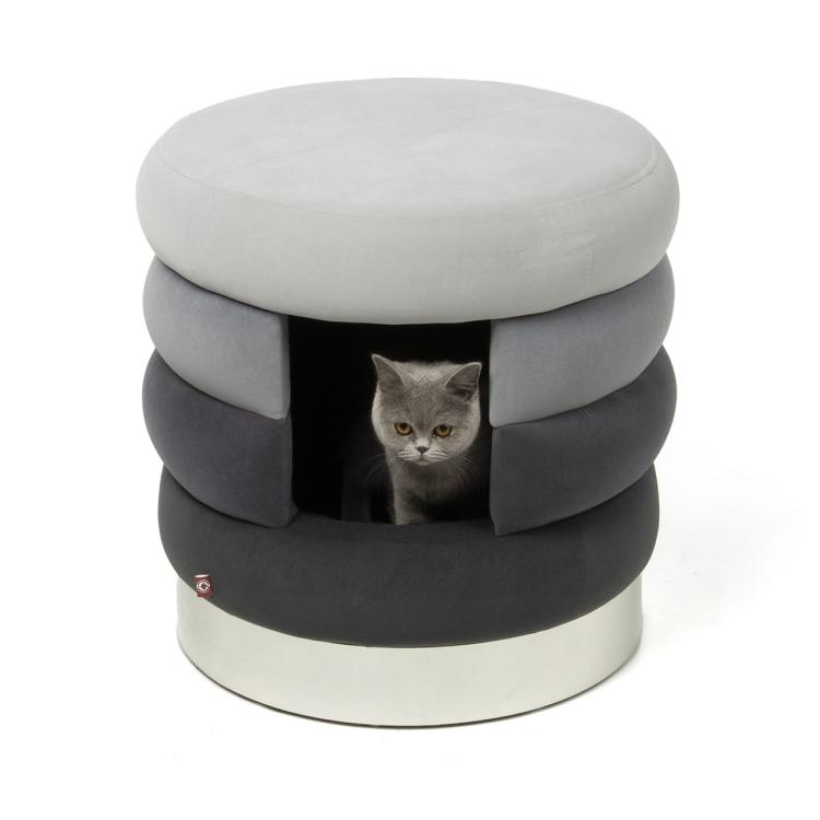 Choupette | Moderní taburet | pelíšek | pro kočky od Canadian Cat | Antracit od ParrotPlanet.cz