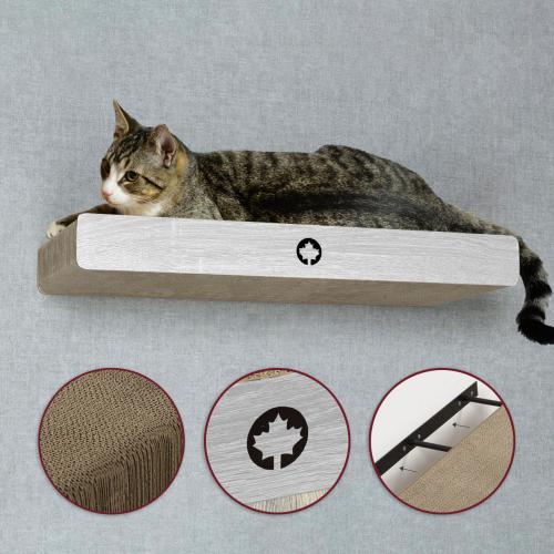 CLOUD | nástěnný škrabák světle šedý | Canadian Cat | 70 x 30 x 8 cm od ParrotPlanet.cz