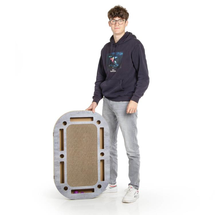 PlayPlate | Hřiště pro kočky se škrabadlem | Canadian Cat | s betonovým vzhledem od ParrotPlanet.cz