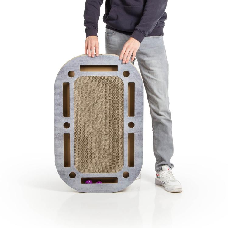 PlayPlate | Hřiště pro kočky se škrabadlem | Canadian Cat | s betonovým vzhledem od ParrotPlanet.cz