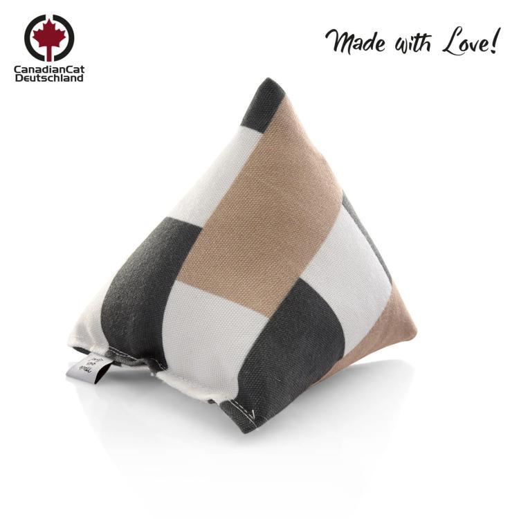 Polštářek PIRAMIDKA XL do Przytulania dla kota | Canadian Cat | W KRATKĘ | kocimiętka 11g od ParrotPlanet.cz