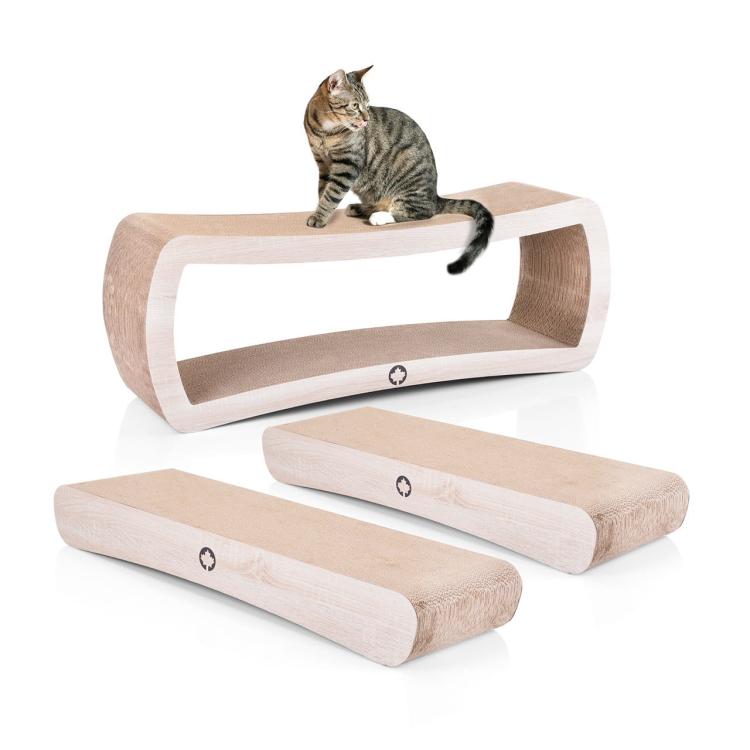 SADA JUMBO 1 ks Galaxy + 2 ks WAVE XXL | 3 škrabadla pro KOČKY | Canadian Cat | PŘÍRODNÍ od ParrotPlanet.cz