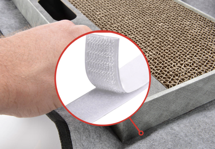 CALVIN | Hřiště pro kočky se škrabadlem | Canadian Cat | 90 cm/90 cm | šedo-hnědá od ParrotPlanet.cz