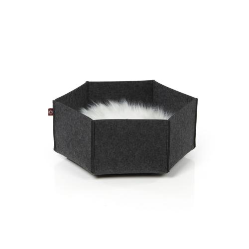 AVA | Pelíšek Košík pro kočky z filcu | Canadian Cat | velikost M | antracit od ParrotPlanet.cz