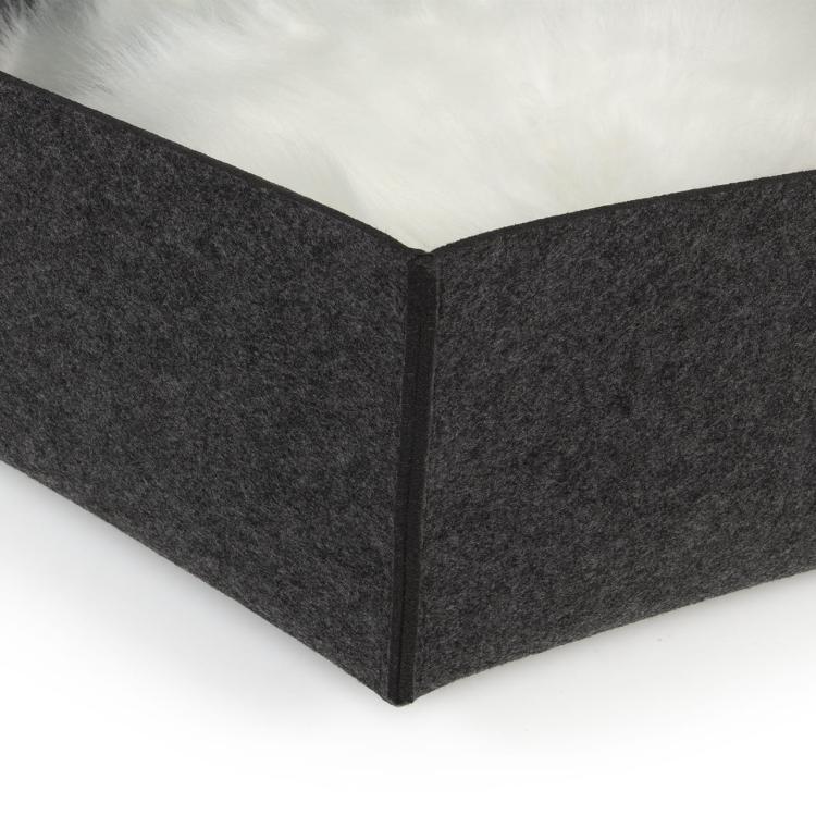 AVA | Pelíšek Košík pro kočky z filcu | Canadian Cat | velikost M | antracit od ParrotPlanet.cz