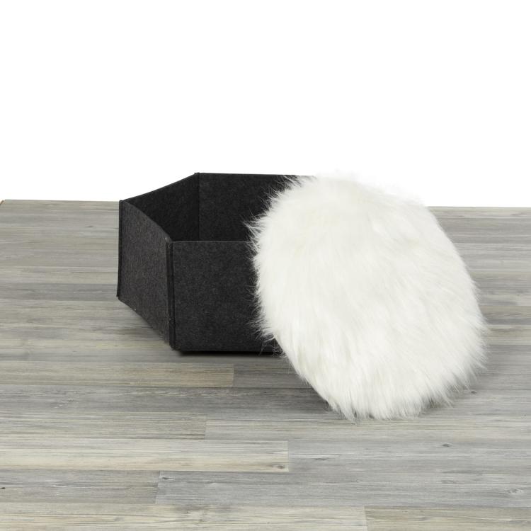 AVA | Pelíšek Košík pro kočky z filcu | Canadian Cat | velikost M | antracit od ParrotPlanet.cz