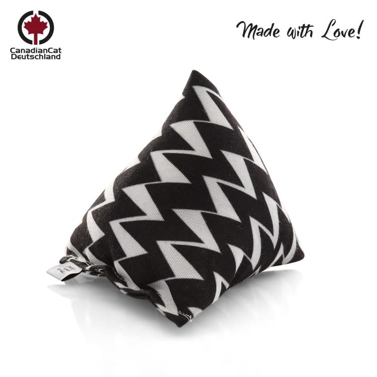 Polštářek PIRAMIDKA XL do Przytulania dla kota | Canadian Cat | ZIG ZAG | kocimiętka 11g od ParrotPlanet.cz