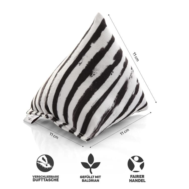 Polštářek PIRAMIDKA XL pro mazlení kočky | Canadian Cat | ZEBRA | valeriána 11 g  od ParrotPlanet.cz