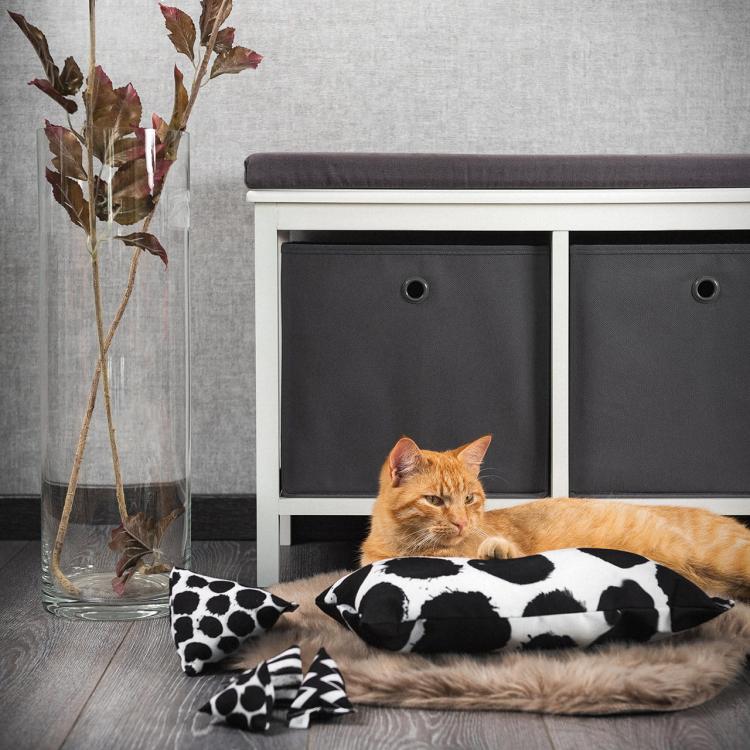 Polštářek PIRAMIDKA XL pro mazlení kočky | Canadian Cat | ZEBRA | KOCIMIĘTKA 11g od ParrotPlanet.cz