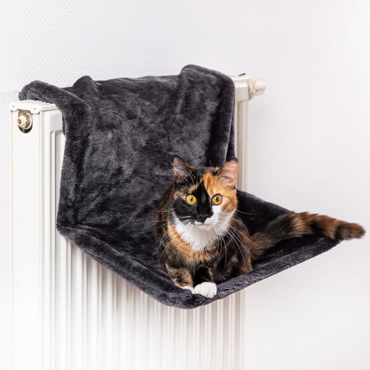 Pelíšek na radiátor pro kočky | Canadian Cat | 45 x 26 x 31 cm | černý od ParrotPlanet.cz