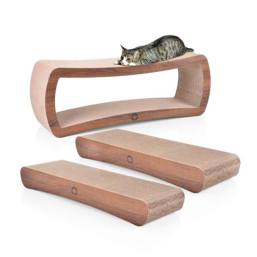 SADA JUMBO 1 ks Galaxy + 2 ks WAVE XXL | 3 škrabadla pro KOČKY | Canadian Cat | OŘECH od ParrotPlanet.cz