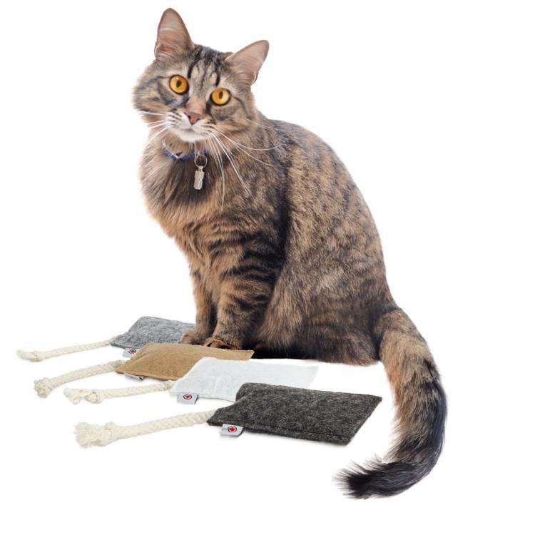 SADA 4 polštářků pro kočky | Canadian Cat | FELTY | valeriána 5 g od ParrotPlanet.cz