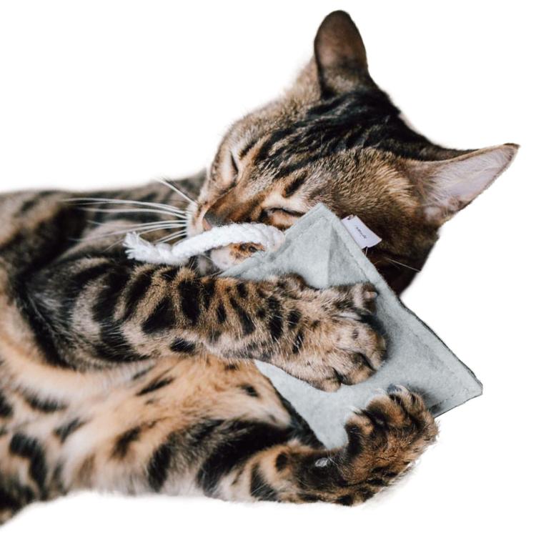 Polštářek pro kočky | Canadian Cat | FELTY | světle šedý | valeriána 5 g od ParrotPlanet.cz