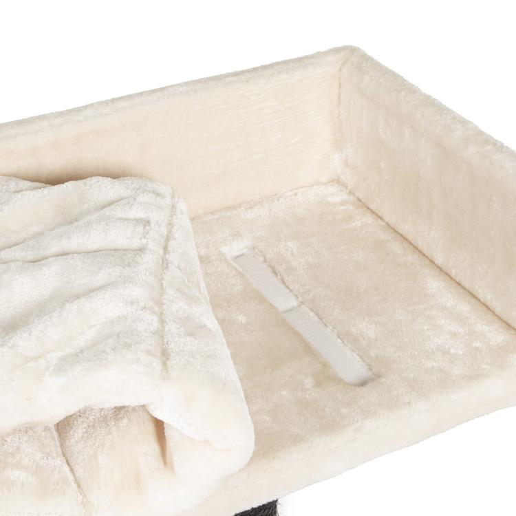 Cavella | Škrabadlo Lehátko Pelíšek pro KOČKU | Canadian Cat | 60 x 36 x 106 cm | béžová od ParrotPlanet.cz