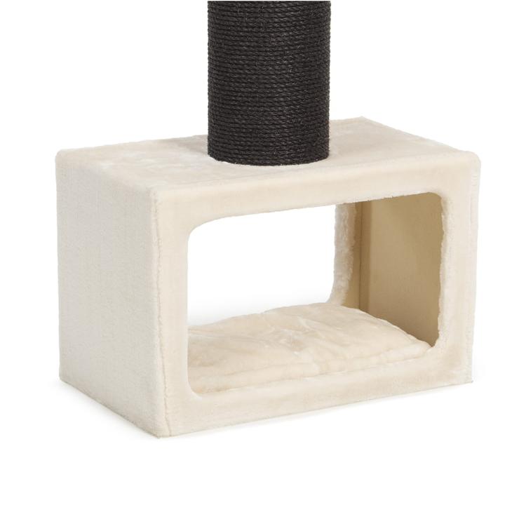 Cavella | Škrabadlo Lehátko Pelíšek pro KOČKU | Canadian Cat | 60 x 36 x 106 cm | béžová od ParrotPlanet.cz