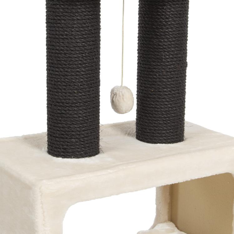 Columbia | Škrabadlo, lehátko, hřiště pro kočky | Canadian Cat | 60 x 36 x 110 cm | béžová od ParrotPlanet.cz