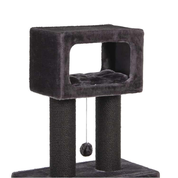 Columbia | Škrabadlo, lehátko, hřiště pro kočky | Canadian Cat | 60 x 36 x 110 cm | antracitová od ParrotPlanet.cz