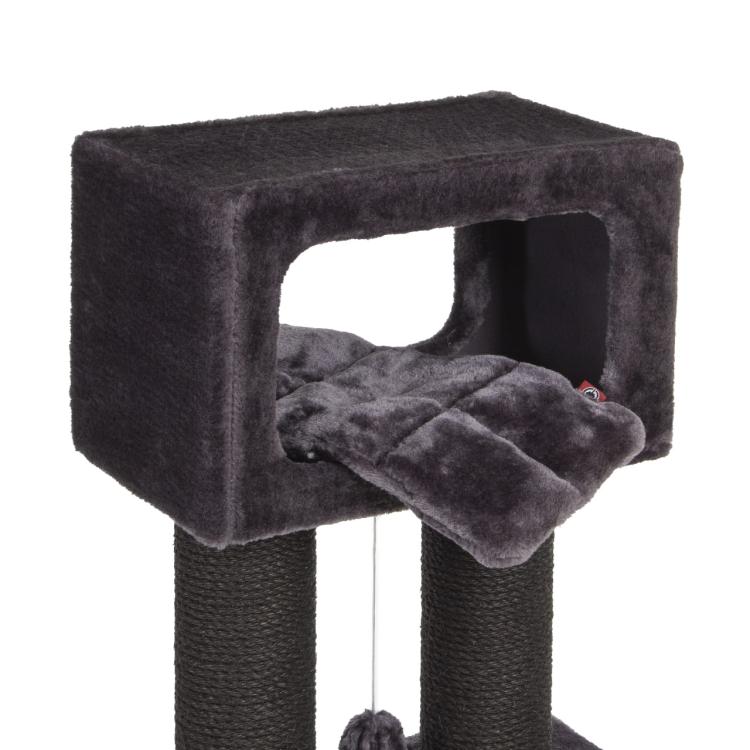 Columbia | Škrabadlo, lehátko, hřiště pro kočky | Canadian Cat | 60 x 36 x 110 cm | antracitová od ParrotPlanet.cz