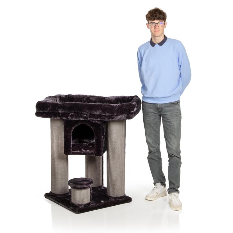 CALGARY | Škrabadlo, lehátko, hřiště pro kočky | Canadian Cat | 96 x 60 x 96 cm | antracitová od ParrotPlanet.cz