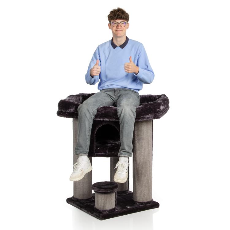 CALGARY | Škrabadlo, lehátko, hřiště pro kočky | Canadian Cat | 96 x 60 x 96 cm | antracitová od ParrotPlanet.cz