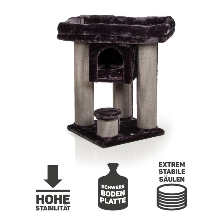 CALGARY | Škrabadlo, lehátko, hřiště pro kočky | Canadian Cat | 96 x 60 x 96 cm | antracitová od ParrotPlanet.cz