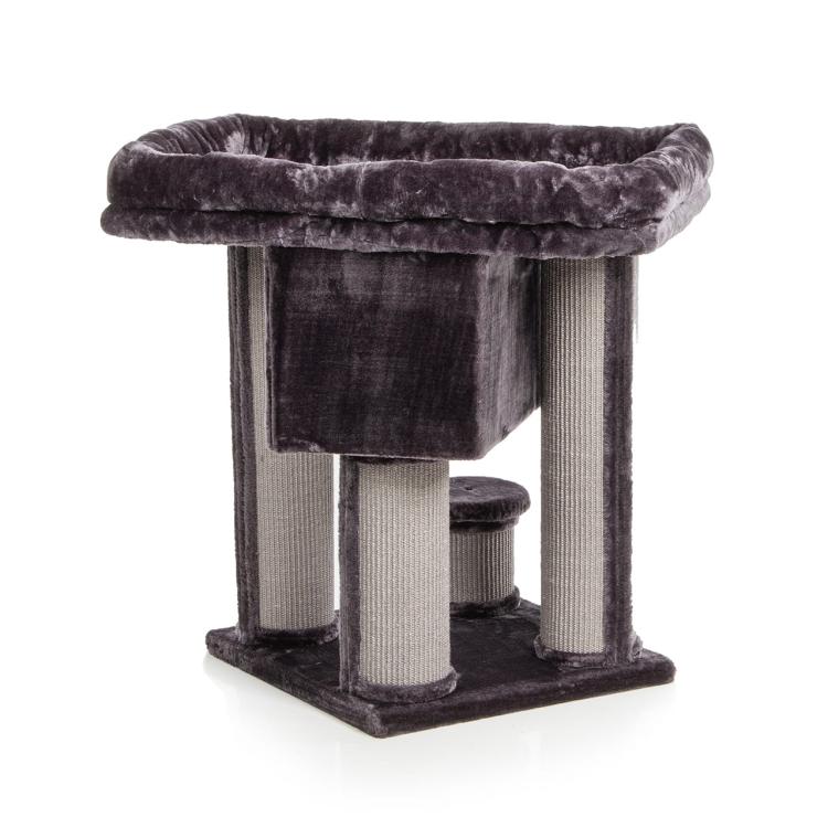 CALGARY | Škrabadlo, lehátko, hřiště pro kočky | Canadian Cat | 96 x 60 x 96 cm | antracitová od ParrotPlanet.cz