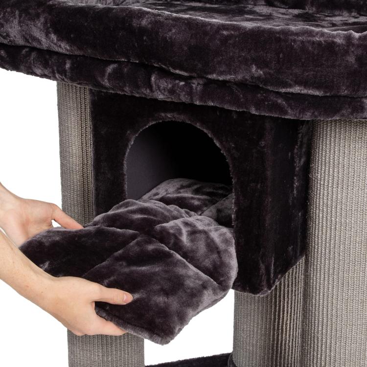 CALGARY | Škrabadlo, lehátko, hřiště pro kočky | Canadian Cat | 96 x 60 x 96 cm | antracitová od ParrotPlanet.cz