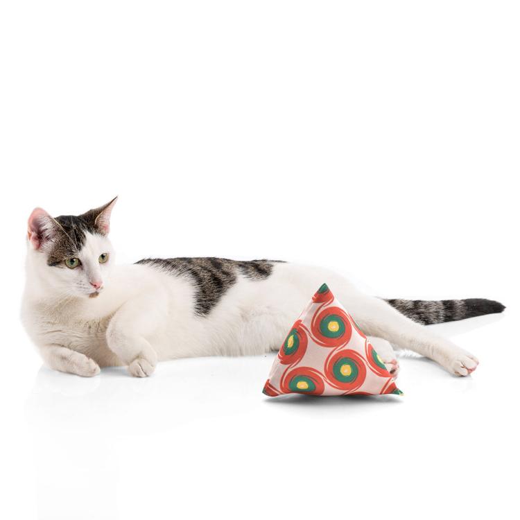 Polštářek PIRAMIDKA XL pro mazlení kočky | Canadian Cat | Reggae Dot | catnip 11 g od ParrotPlanet.cz