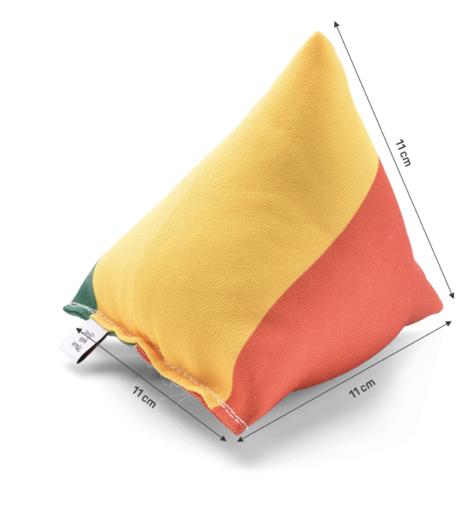 Polštářek PIRAMIDKA XL pro mazlení kočky | Canadian Cat | Reggae 3-color | catnip 11g od ParrotPlanet.cz