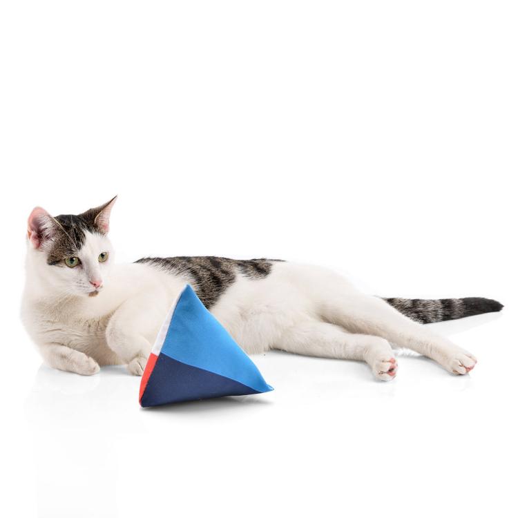 Polštářek PIRAMIDKA XL pro mazlení kočky | Canadian Cat | NORDIC 4-COLOR | catnip 11 g  od ParrotPlanet.cz