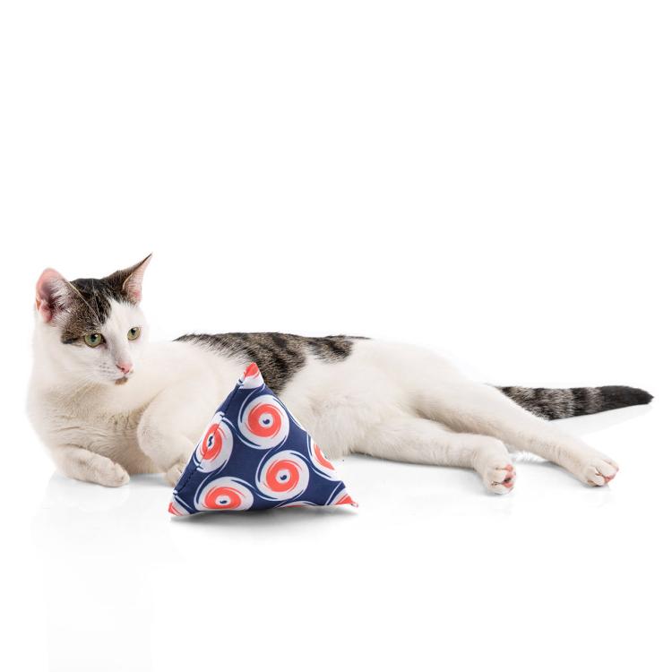 Polštářek PIRAMIDKA XL pro mazlení kočky | Canadian Cat | NORDIC DOT| kočičí máta 11 g od ParrotPlanet.cz