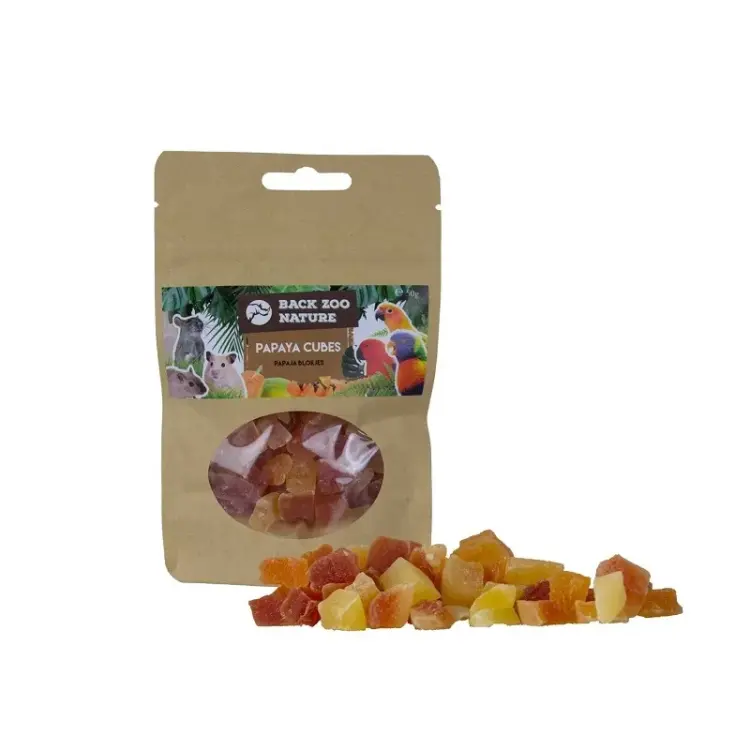 Back Zoo Nature - Sušená papája Kostky pro papoušky 250 g od ParrotPlanet.cz