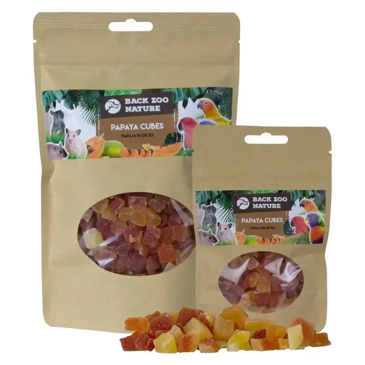Back Zoo Nature - Sušená papája Kostky pro papoušky 250 g od ParrotPlanet.cz