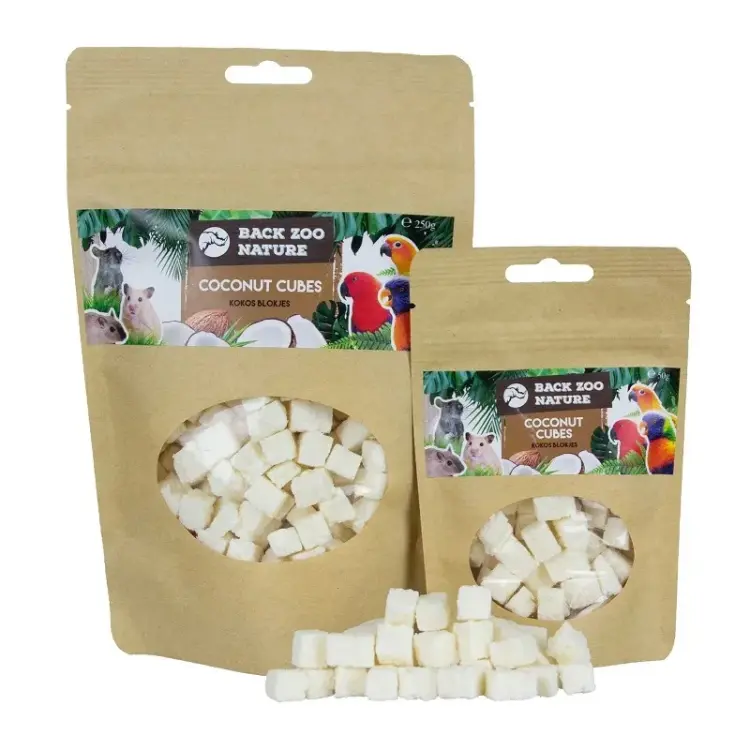 Back Zoo Nature - Sušené kokosové kostky pro papoušky 50 g od ParrotPlanet.cz