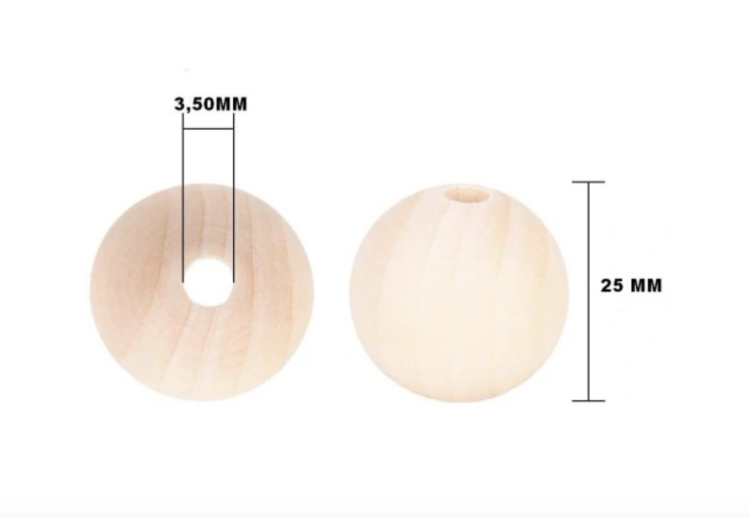 Dřevěné kuličky L – hračka pro papoušky nebo náhradní díly pro kutily od ParrotPlanet.cz